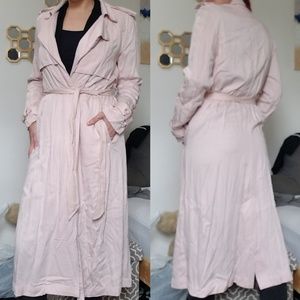 Pink Trench Coat